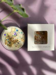 6 cajas de velas aromáticas con flores secas de cristal, decoración con purpurina de colores, 6 fragancias perfectamente combinadas para mejorar el ambiente romántico, ¡excelentes como regalo para fiestas!