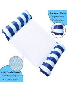 Schwimmring, aufblasbares Schwebebett, gestreifter Hängestuhl-Sonnenliege, Pool-Schwimmhilfe, Wassermatte für Schwimmbad, Sommer-Strandurlaubs-Accessoires, Strandutensilien