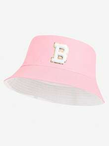 1 件女式 26 个字母渔夫帽，个性化时尚百搭休闲防晒帽，适合春夏日常穿着，户外搭配，很棒的礼物