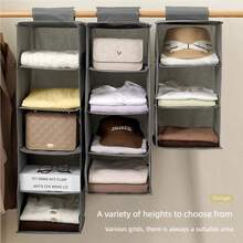 1 件灰色/米色内衣收纳袋、悬挂式收纳袋、床边壁挂式收纳袋、布艺悬挂式收纳袋、帽子收纳袋、无纺布可洗收纳袋、橱柜衣柜收纳袋 - 米色 - 查看 6