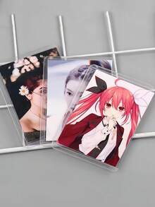 20pcs B8 Size Hard PVC Card Sleeves, Clear Postcard Protective Covers - Clear - View 5