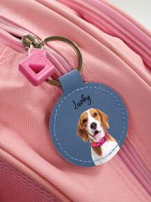 Portachiavi personalizzato in pelle PU con nome, portachiavi personalizzato, portachiavi cucciolo personalizzato, regali di compleanno personalizzabili, accessori di moda da uomo e donna, adatti per zaini, chiavi, borse, decorazione da camera da letto, adatti per San Valentino, Festa del papà, Festa della mamma, anniversario, fidanzato, fidanzata, studente, migliore amico, forniture scolastiche, studenti di scuola media, studenti di scuola superiore, studenti universitari, matricole, studenti del secondo anno, studenti più giovani