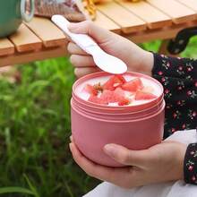 1 Set Recipiente para Avena Overnight con Tapa, Taza Portátil para Avena Overnight con Cuchara, Recipiente de Yogur a Prueba de Fugas de Plástico, Recipiente para Avena, Recipiente para Postres y Bocadillos, Ideal para Camping, Picnic, Playa, Vuelta al Colegio, Lonchera, Tazón de Desayuno Sellado de Plástico con Tapa para Almacenar Avena Overnight, Yogur y Leche - Multicolor - Ver 10