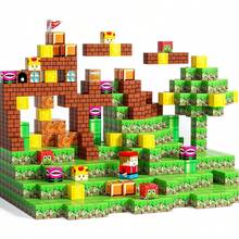 Set de 300 piezas de bloques magnéticos para juego de roles, juguete de aprendizaje interactivo STEM para aventuras creativas, regalo definitivo para niños y fanáticos de juegos interactivos - Multicolor - Ver 12