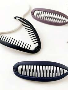 2件套梳状波浪发夹，沙滩派对马尾发夹，发髻固定器，香蕉发夹，返校发型