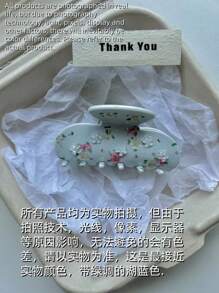 Elegant And Graceful Rhinestone Daisy Hairpin, College Style Fresh Three-Dimensional Flower Hair Claw - Retro Style, Non-Slip Ponytail Clip, Sweet And High-End Jelly Clip, Slouchy Niche Hair Hair Claw, | Suitable For Women And Girls | Party, Date, Gift Giving, Hair Accessories, Claw Clips, Hair Jaw Clip, Hair Clutch Fall Winter Hair Clip For Vacation Outfits Woman