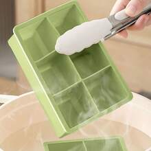 Ice Cube Tray With Lid And Bin - Square Ice Trays For Freezer With Lid -5cm Big Ice, Ice Cube Trays For Freezer With Ice Container 4 Grids, 6 Grids, And 8 Grids - Multicolor - View 8