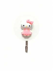 Sanrio 1Pc Hello Kittys Cartoon Hook Kawaii Dormitory Bathroom Hanger Towel Multifunctional Wall Decoration(Some Parts May Be Random)