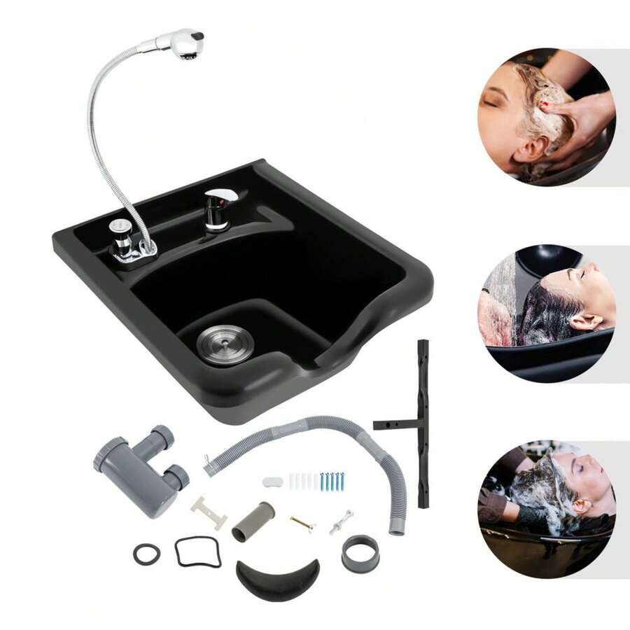 SanBouSi Mobile Salon Friseur Waschen Haar Waschbecken Backwash Shampoo Bowl Portable