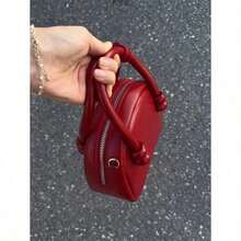 Small Handbag New Style High Quality Simple Cute Shoulder Bag Red Wedding Bag - Red - View 2