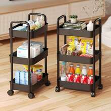 Movable Multi-Layer Storage Rack For Kitchen, Bedroom, Bathroom, Holds Snacks, Organizer - Multicolor - View 1