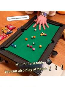 Nuevo juego de mesa de billar/pool portátil, 2025 1 set. Juego de mesa para jugar en cualquier lugar, juego de mesa, regalo perfecto para cumpleaños, Navidad, Halloween