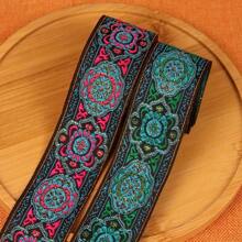 Fita jacquard geométrica de 3,3 cm de largura, fita de renda trançada para projetos de costura faça você mesmo em roupas