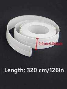 1 卷 PVC 防水密封条，水槽和炉灶自粘防裂条，厨房、浴室和浴缸转角密封胶带