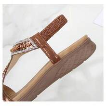 Summer Women's Shoes Outer Layer Floral Pattern With Curved Sandals Fashion Sandals - Silver - View 7