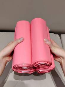 10/20 pezzi buste regalo con adesivi rosa di ringraziamento, buste per spedizioni multifunzionali, buste regalo di alta qualità per regali, abiti, scarpe, adatte per feste, matrimoni e packaging per piccole imprese