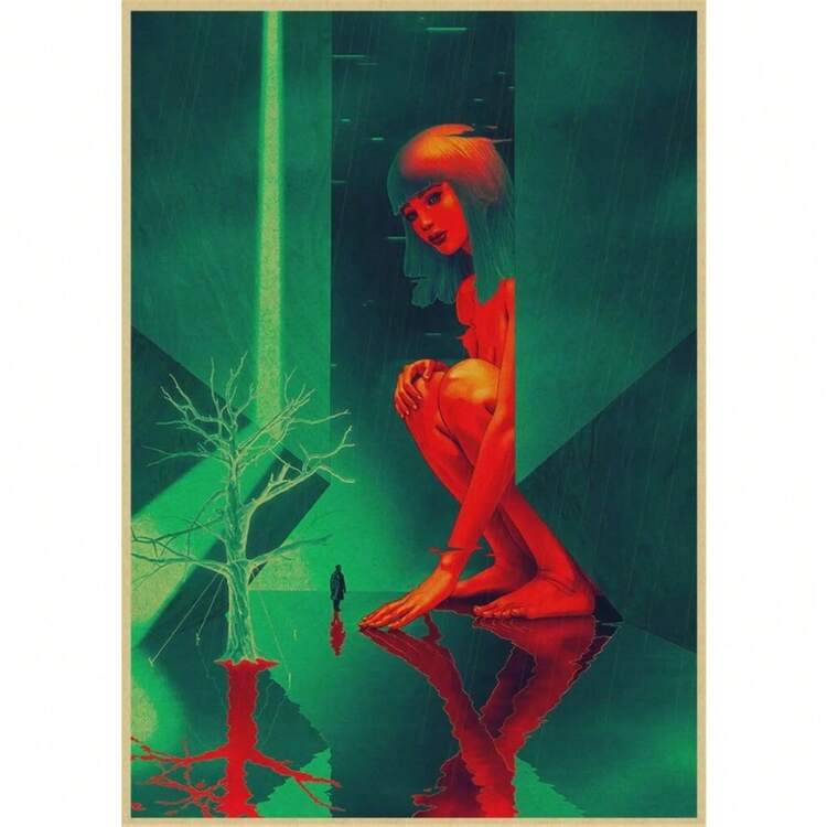 1 件现代电影《银翼杀手 2049》复古家居墙面艺术房间装饰帆布海报美学餐厅卧室画装饰礼物可选框架 - 彩色 - 查看 38