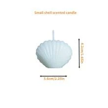 1pc Pearl Shell Scented Candle, Suitable For Wedding Decor, Romantic Candlelight Dinner, Holiday Decoration, Available In Multiple Colors & Sizes