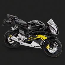 1 pièce - Modèle de moto simulée Jouets pour enfants Décoration de moto Moto à glissière Réservoir d'essence en alliage Pneu en caoutchouc Cadeau d'anniversaire exquis pour garçons Décoration de chambre Cadeaux d'hiver, Moto jouet, Motocyclette, Jouets de Noël, Rentrée scolaire