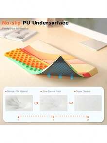 Reposamuñecas para teclado, soporte ergonómico y cómodo para escritorio y hogar - Vistoso - Ver 5