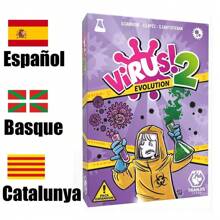 1 pieza Juego de Cartas Virus 1/Virus 2 - Juego de Estrategia Tranjis de Mesa, para 2-8 Jugadores, Empaquetado Individualmente (Fácil Almacenamiento y Transporte), Instrucciones Multilingües (Inglés/Francés/Español), Mejor Juego de Pensamiento, Adecuado para Adolescentes/Adultos, Reunión Familiar, Idea de Regalo Única para el Día de San Valentín, Año Nuevo, Boda, Regalo de Año Nuevo, Regalo de Día de la Independencia