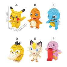 pokemon Small Particle Creative Building Blocks, Suitable For Bedroom Decor, Desktop Ornament, Planter, Birthday Gift, New Year's Gift, Gift For Women/Girlfriend, Study/Office Desk Accessory, Gift For College Students