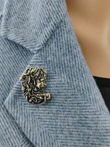 1 Stück vintage kreative Medusa Kopf Brosche, personalisierter Kleidungsschmuck Brosche für Schule