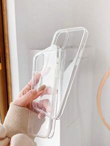 2pcs Clear Phone Case Compatible With Iphone&Galaxy - Clear - View 2