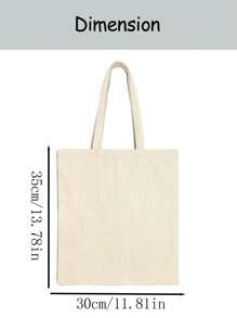 1pc Custom Pet Photo And Name Canvas Tote Bag - Personalized Pet Portrait Bag - Dog Bag For Women - Dog Mom Bag .This Personalized Tote Bag Is Light And Thin. After You've Finished Using It