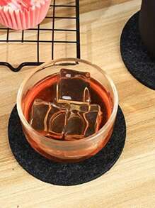 Pack Of 16 Round Felt Coasters For Glasses, Felt Coasters, Glass Coasters, Table Coasters With 2 Storage Boxes, For Cups, Table, Bar, Glass, Glasses