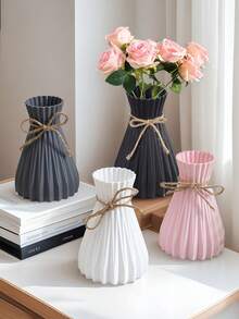 1 Modern Home Decoration Vase Desktop Flower Arrangement Plastic Vase Resistant To Fall And Collision For Decorating Rooms, Bedrooms, Living Rooms, Balconies, Restaurants, Kitchens, Holiday Party Decorations Room Decor Flower Vase Glass Vase