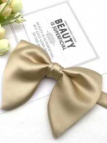 1 件勃艮第、黑色和白色领结，适合休闲、婚礼、日常聚会和主持使用男士领带