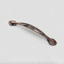2pcs European Style Blue & Red Antique Amber Cabinet Pulls, Ivory White Aluminum Alloy Drawer Handles, Solid Interior Hardware