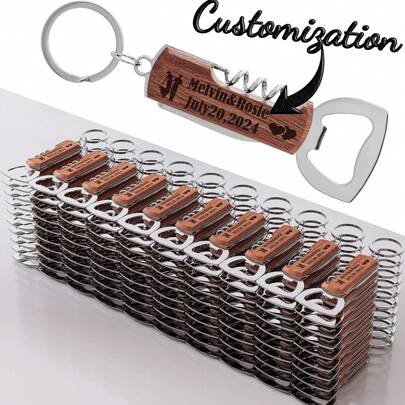 Custom Engraved Wooden Wine Bottle Openers And Beer Bottle Cap Openers Wedding Gifts Personalized Wooden Handle Openers, Holiday Gifts, Christmas Gifts, Wedding Supplies, Gift For Father,Multi-Functional,Durable,Ornamental,Reusable,Exquisite,Stylish,High-Quality,Colorful,Modern,Custom,Personalized,Unique,Home Decor,Home Decor,Delicate Romance,Warm Ambience,Home & Living,Customized Bottle Openers & Bottle Opener Accessories