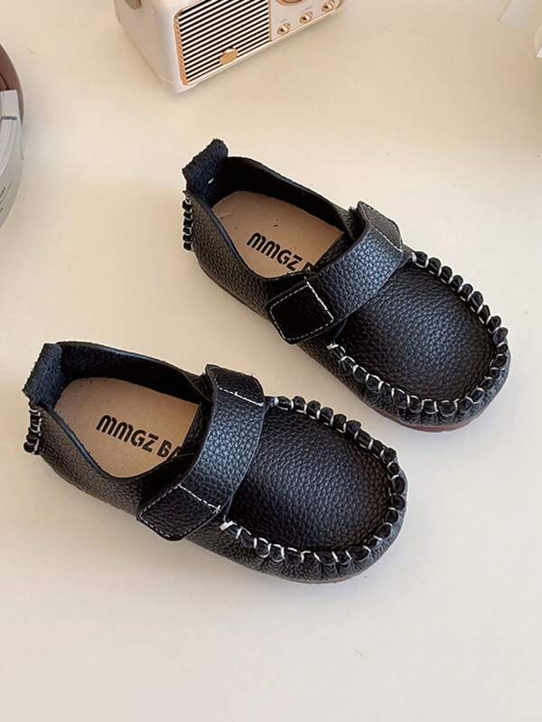 1 Paar Lederhalbschuhe für Säuglinge/Kleinkinder, Jungen/Mädchen, Oxford-Schuhe für Kinder, lässige Mokassins, zum Hineinschlüpfen, Schuluniform, Bootsschuhe