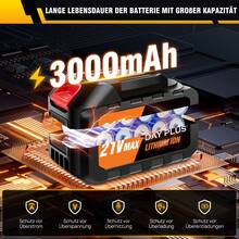 Vandise Cordless Pressure Washer,21V 45 Bar/652 PSI Portable Pressure Washer With 3.0Ah Battery,6-In-1 Adjustable Nozzle,5M Hose Pressure Cleaner For Car/Floor/Garden Cleaning & Waterin - 黑色 - 查看 7