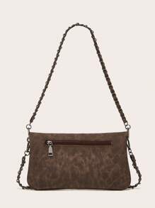 zijinling Women's Fashionable High-End Underarm Chain Mini Square Handbag, Shoulder And Crossbody Bag