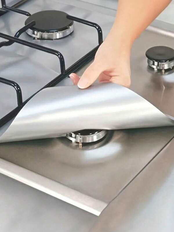 2 piezas de almohadillas anti-manchas de aceite para estufa de gas, almohadilla de limpieza lavable, almohadilla de protección de superficie de horno, almohadilla resistente a la suciedad y alta temperatura, almohadilla para estufa de gas, junta para estufa de gas, junta de protección para estufa de gas, junta antiadherente y resistente al aceite, junta de limpieza que se puede cortar libremente