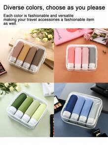 4-Piece Travel Bottle Set - TSA Approved Leak Proof Silicone Extrudable Container For Toiletries, Conditioner, Shampoo, Lotion And Shower Gel Accessories Split Bottle Travel Spray Bottle Keychain Small Spray Bottle Travel Size Toiletries Travel Essentials Leak Proof Squeezable Silicone Travel Size Containers