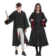 Potter Wizarding Robe Cosplay Costume Harry Halloween Cloak Wizarding Robe Performance Costume Graduation Photo Outfit; College Style Class Uniform For University Students