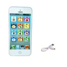 儿童仿真电话宝宝音乐早教玩具英语学习手机带灯光声音手机发声玩具