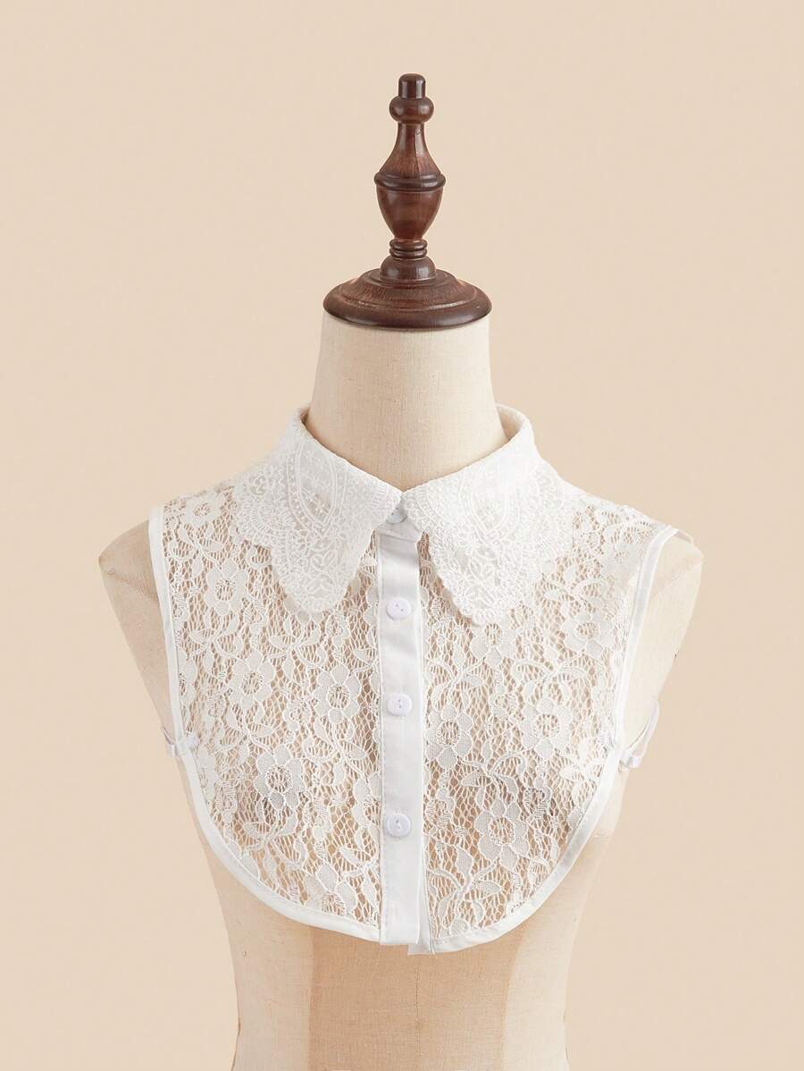 1pc Versatile Lace Detachable Collar, Simple & Practical Multi-Purpose