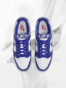 Nike Dunk Low Concord– Men's Lifestyle Sneakers – Shoes For Man -Vintage-Spring & Summer-Inspired Running Shoes, Shock-Absorbing Comfort, Gym To Streetwear Casual Wear-Mother's Day Gifts-Father's Day Gift–DV0833 103 - 白/Concord/University Red - 查看 3