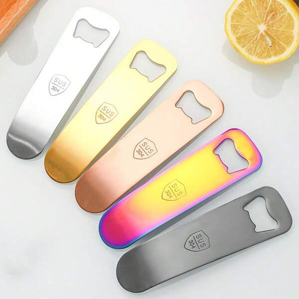 1pc Creative Gift Thick Metal Stainless Steel Beer Opener Bottle Opener