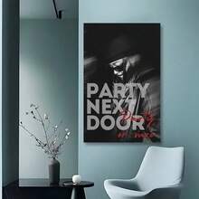 1pc Party Next Door Poster Tranh Canvas Trang Trí Nhà Hiện Đại Phòng Khách Phòng Ngủ Nghệ Thuật Treo Tường Quà Tặng Khung Tùy Chọn - Nhiều màu - Xem 4