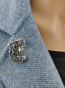 1 Stück vintage kreative Medusa Kopf Brosche, personalisierter Kleidungsschmuck Brosche für Schule