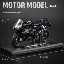 1 pièce - Modèle de moto simulée Jouets pour enfants Décoration de moto Moto à glissière Réservoir d'essence en alliage Pneu en caoutchouc Cadeau d'anniversaire exquis pour garçons Décoration de chambre Cadeaux d'hiver, Moto jouet, Motocyclette, Jouets de Noël, Rentrée scolaire