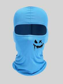 Musion 1pc Halloween Full Face Mask Scarely Pumpkin Print Halloween Costume Ski Mask Joker Cycing Balaclava For Party - Multicolor - View 16