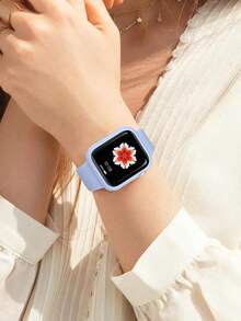 6PSC Compatible With Apple Watch Cases 40/41/42/44/45/46/49mm. Sporty, Casual, Shockproof, Scratch-Resistant, Hard PC Case With Tempered Glass Screen Protector (2-In-1 Design). Compatible With Apple Watch Ultra/11/10/9/8/7/6/5/4/SE Men's And Women's Cases. 6 Colors Available. - 6 Color Combination -4 - View 7