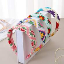 1 件休闲编织弹性头带，适合所有季节 - 彩色 - 查看 9